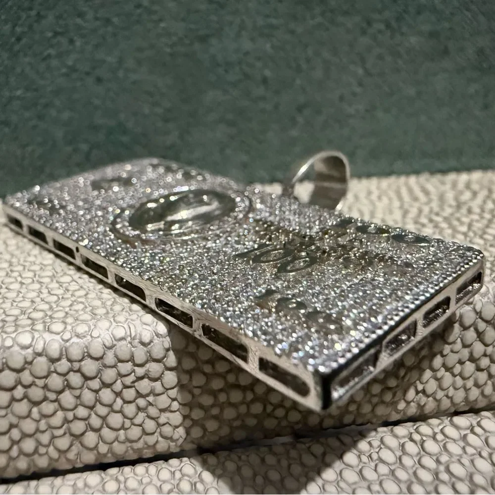 ICY $100 BILL PENDANT – .925 SILVER